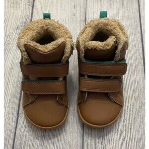 Brown Ten Little Little Boy Toddler Shoes Boots, Size 8.5